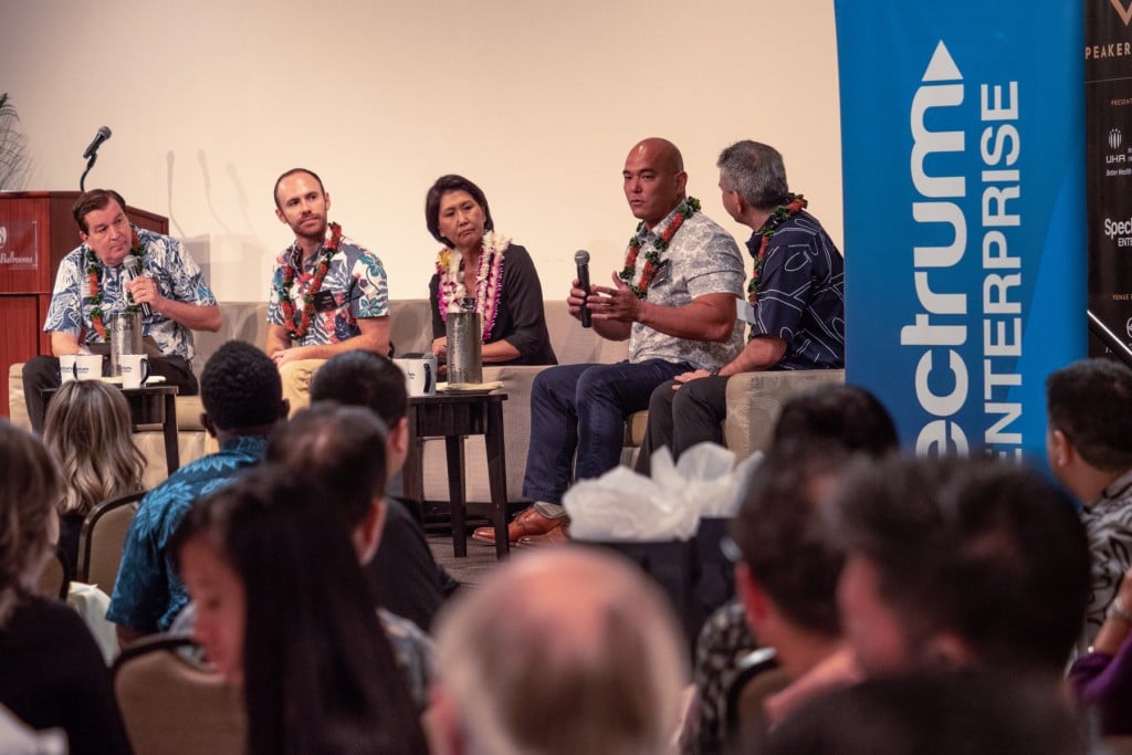 Peter Fukunaga of Hui Car Share shares his disrupter experience alongside other C-Suite panelists.|C-Suite Speaker Series: Disrupt or Be Disrupted