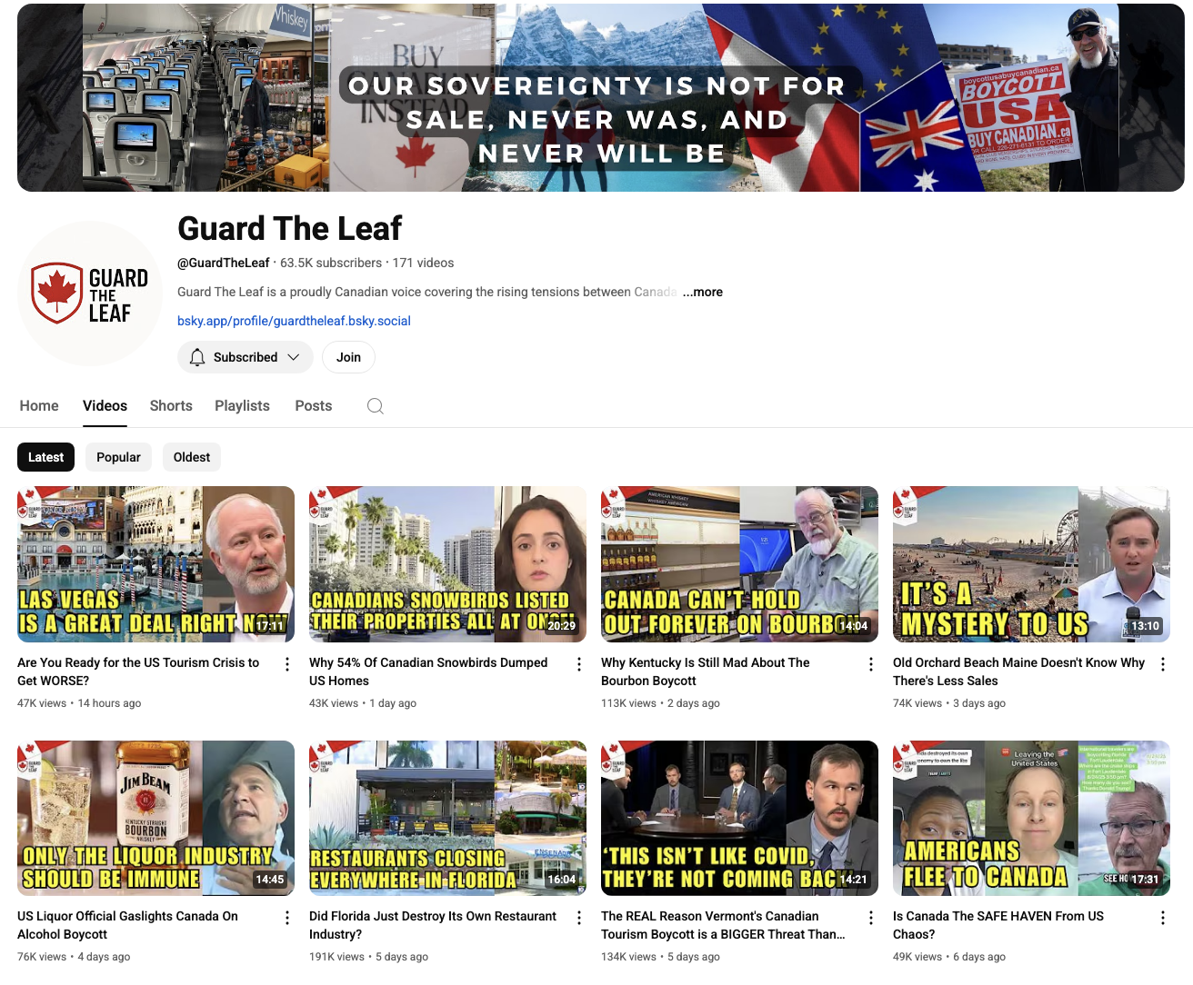 Guard The Leaf Youtube Channel